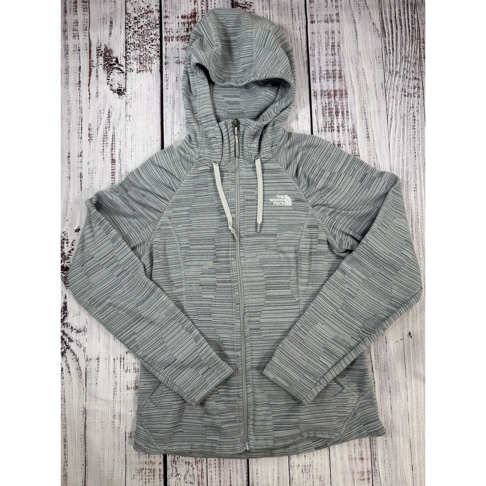 The North Face Jacket Women's Gray Fleece Jacket Sweater Full Zip Size Small